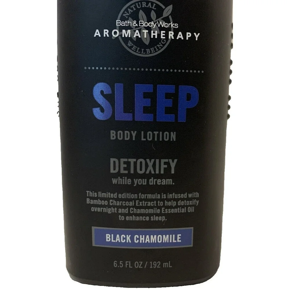 Bath & Body Works Aromatherapy Sleep Detoxify Black Chamomile Body Lotion 6.5 oz